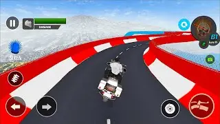 Police Bike Mega Ramp Impossible Bike Stunt Games Gameplay #1 | Android Gameplay Bike Stunts