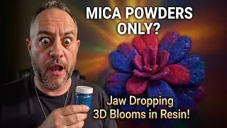 Can Mica Alone Create Jaw-Dropping 3D Resin Blooms? Full Tutorial!
