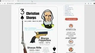 GunCalendars.com -  March 12th -  Christian Sharps - Sharps rifle