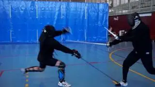 Sword and Dagger HEMA Free Sparring - Andrea Morini VS Christophe Le Millier