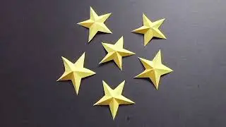 How to Fold and Make Star in just One Cut⭐
