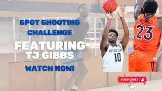 Spot Shooting CHALLENGE with former Notre Dame Guard TJ Gibbs!