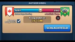 Kriegsangriffe | Seven Days Hunting vs. Audácia Time  | Empires and Puzzles German