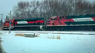 Ferromex  Train Meets Trash Train