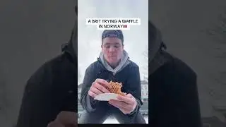 TRYING A WAFFLE IN NORWAY