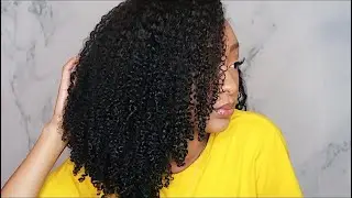 SUPER DEFINED WASH AND GO!! PRAYING HANDS METHOD!!