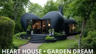 Heart-Shaped House Design with Lush Green Garden | Unique Dream Home Inspiration
