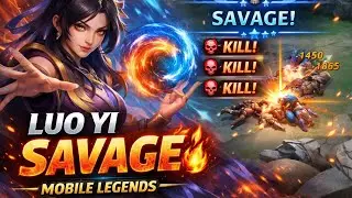 Luo Yi Went GOD MODE 😈 | SAVAGE#luoyi #mobilelegends #mlbb #savage #shorts #mlbbshorts
