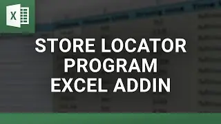 Store Locator Program Excel Addin