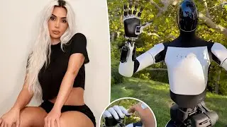 Kim Kardashian Flaunts Huge Diamond Rings and Unveils New Tesla Robot!