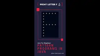 Print Alphabet F In Java #Shorts #Coding