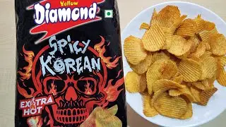 Yellow Diamond Spicy Korean Potato Chips | Ingredients, Taste, Price, Ad | Prataap Snacks Limited