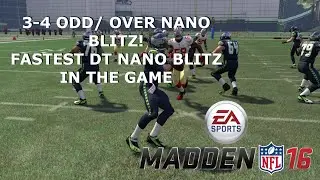 3-4 НЕЧЕТ/БОЛЬШЕ DT Nano Blitz | A-Gap/B-Gap | Самая быстрая защита в Madden! (Деньги)