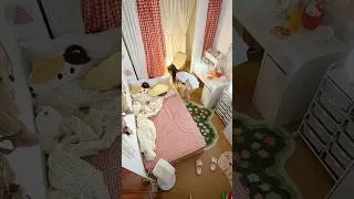 Cute cozy room makeover 🎀✨ #roomtour #aestheticroomdecor #viral #youtubeshorts #shorts