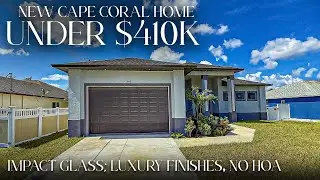 NEW Cape Coral Florida Home UNDER $410K | Impact Glass, Affordable Insurance, & No HOA