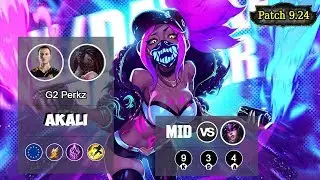 G2 Perkz Akali MID vs Syndra | LOL | S9 EUW Grandmaster - Full Gameplay