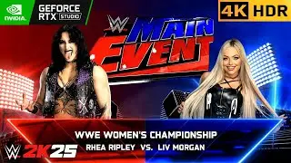 WWE 2K25 | RHEA RIPLEY vs LIV MORGAN | IRON MAN MATCH | #wwe #wwe2k25 [4K60HDR]
