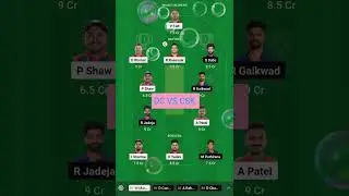 DC VS CSK dream 11 team prediction| #ipl2023 #shortsvideo #dc vs csk