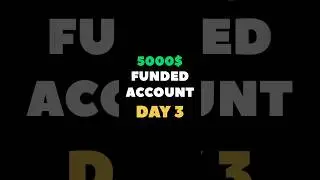 DAY 3 | FUNDED ACCOUNT PASS CHALLENGE 🥺 | #fundedtrader #fundedaccount #forextrading