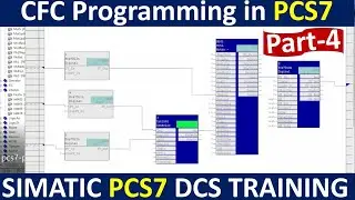 Simatic PCS 7 CFC Programming | Siemens DCS Part-4 | Hindi
