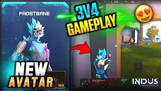 NEW AVATAR GAMEPLAY INDUS 😍| FROSTBANE UNLOCK & GAMEPLAY | INDUS BATTLE ROYALE | INDUS STRIKER