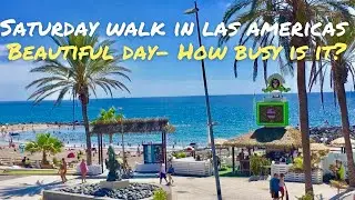 🔴LIVE: Beautiful day in Las Americas Tenerife- HOW BUSY IS IT? ☀️