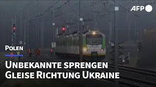 Polen: Unbekannte sprengen Bahnstrecke Richtung Ukraine | AFP