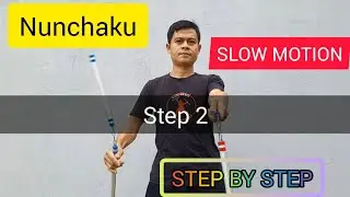 [SLOW MOTION _ TUA CHẬM] Tung song côn qua 5 bước. Song côn nhị khúc #KANCLUB nunchaku club