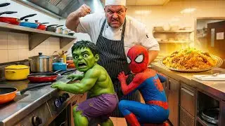 Small Hulk and Spider-Man Caught Stealing Biryani! From Trouble to Triumph
