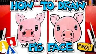 How To Draw The Pig Face Emoji 🐷