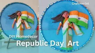 DIY Clay Craft 🇮🇳 | Patriotic Clay Art Step by Step | Republic Day Decor | Craftmerint