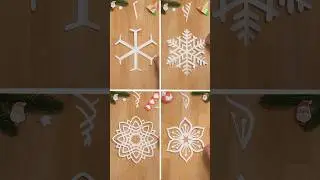 4 EASY CRAFTING TUTORIAL | MAGIC PAPER SNOWFLAKE FOR CHRISTMAS DECOR