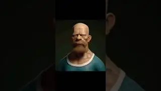 🍩&nbsp;Real-Life Homer Simpson Transformation&nbsp;🍩&nbsp;- AI Brings The Simpsons Icon to Life! #shorts #ai #art
