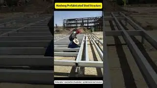 Helical piles + steel platform foundation + prefabricated steel structure#screwpiles