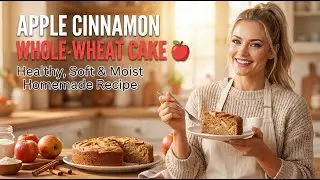 Apple Cinnamon Whole-Wheat Cake 🍎 | Healthy, Soft & Moist Homemade Recipe