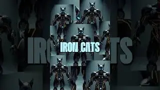 HULK Cat in Iron Man Suit?! 🐱💥 Rainbow Armor Transformation! #aianimation #cinematiccats #aishorts