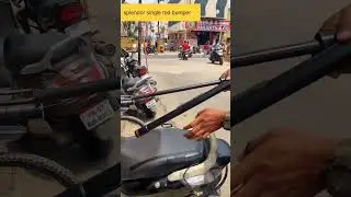 single rod open type bumper 🤩| #bike #trending #shorts #modified