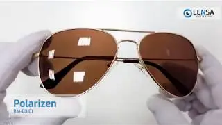 Prezentare ochelari de soare polarizati unisex Polarizen RM-03-C1 &ndash; LENSA.RO