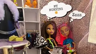 Stop Motion Monster High🐺                                 Утро Клодин🐣