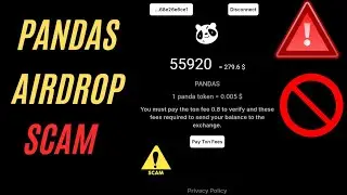 Pandas Airdrop Scam | Pandas Token 0.8 ton transaction failed | Pandas telegram bot scam