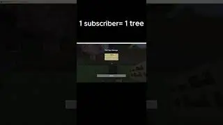 planting trees for every subscriber #minecraft #gaming #shorts