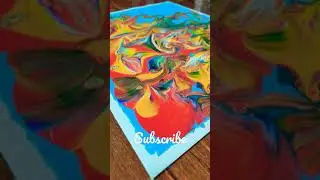 Acrylic Baloon Painting / Beautiful Textures With Baloon #shorts