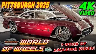 Pittsburgh World of Wheels 2025 - 1-Hour of Amazing Rides in 4K!