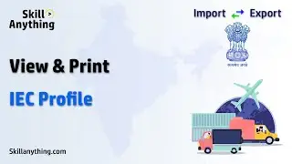 How to View & Print IEC Profile (Importer - Exporter Code) #iec #importexportcode #iecprofile