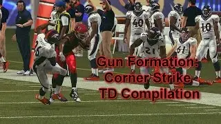 Madden NFL 17 | MUT Gun Formation Corner Strike TD Compilation | Go-to Play, Money Play, Easy TDs