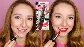 Обзор набора блесков и помады LA Colors Lip Duo | Eternal Flame | День 201 проб нового макияжа