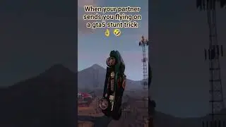 when you go flying 🤣 #gta5 #girlgamer #stunt #ps5 #gtaonline #fun #playstation5 #gaming #tricks
