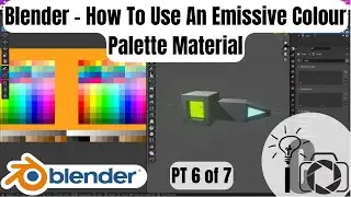 Blender - How To Use An Emissive Colour Palette Material