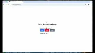 Voice recognition demo in next js #realapps #nextjs #voicerecognition