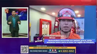 Sinop: Motociclista socorrido em estado grave, ap&oacute;s acidente entre carro e moto